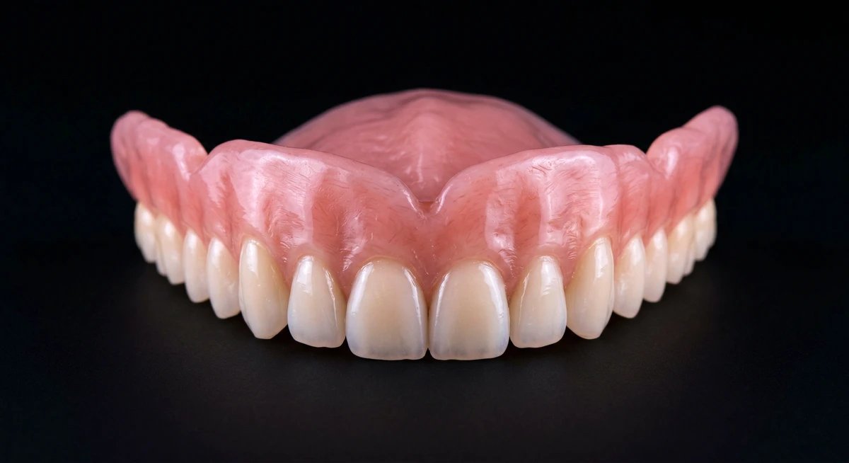 Proteza ruchoma — widok od strony podniebienia